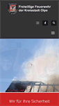 Mobile Screenshot of feuerwehr-olpe.de